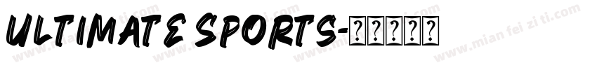 Ultimate Sports字体转换